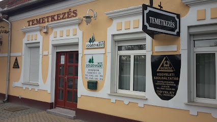 Temetkezési szolgáltató iroda épülete.