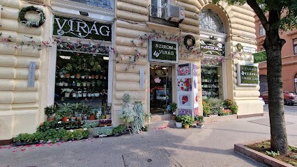 Virágüzlet kirakata, temetkezési szertartásokhoz való virágok