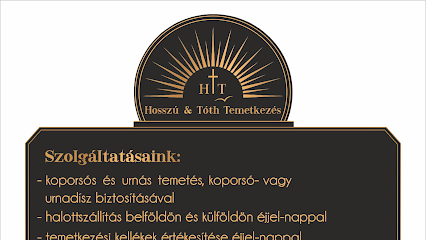 Hosszú & Tóth Temetkezési Szolgálat: koporsós és urnás temetés, halottszállítás, temetkezési kellékek.