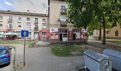 Temetkezési szolgáltató üzlet utcai képe.